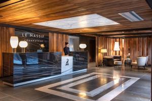Posezení v ubytování Le Massif Hotel & Lodge Courmayeur The Leading Hotels of the World