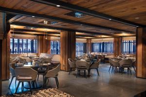 Restaurace v ubytování Le Massif Hotel & Lodge Courmayeur The Leading Hotels of the World