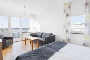 Letto o letti in una camera di Strand Hotell Borgholm