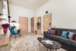 Χώρος καθιστικού στο Hotel Mondo