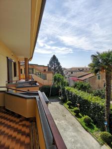 a balcony with a view of a building at Civico 34 in Caserta