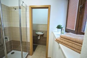 "U Čápa" Krásný apartmán v Sedleci衛浴