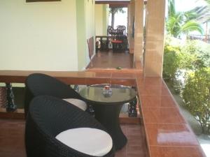 Posezení v ubytování Seaboard Bungalow