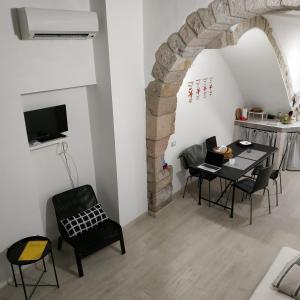 TV a/nebo společenská místnost v ubytování A cà du Pellegrin