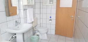 Koupelna v ubytování Coroian House