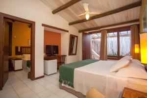 Cama ou camas em um quarto em Hotel de Lençois