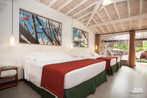 Cama ou camas em um quarto em Hotel de Lençois