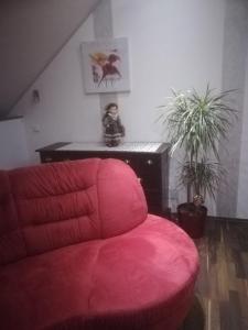 Χώρος καθιστικού στο Vronis-Apartment