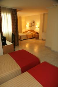 Posteľ alebo postele v izbe v ubytovaní Hotel La Brañina