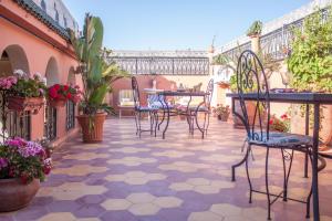 Balkón nebo terasa v ubytování Riad MAHJOUBA MARRAKECH & SPA