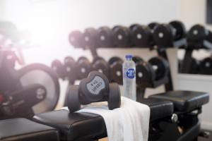 Fitness centrum a/nebo fitness zařízení v ubytování ProfilHotels President