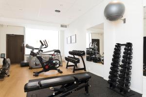 Fitness centrum a/nebo fitness zařízení v ubytování ProfilHotels President