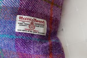 a close up of a sock with a tag on it at Ceol na Mara Guest House in Tarbert