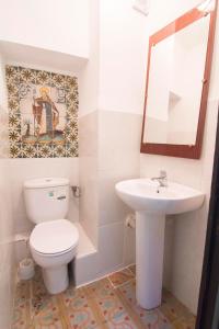 Koupelna v ubytování Casa Pío