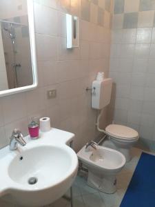 Koupelna v ubytování Hotel Arcella