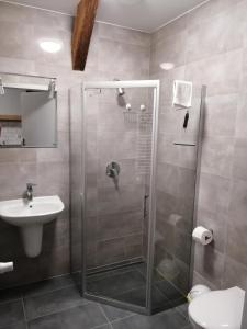 Kúpeľňa v ubytovaní Noclegi Stara Wozownia