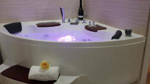 卡利亚里The Good Place的浴缸内装有紫色水