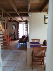 Posezení v ubytování Villa bleue