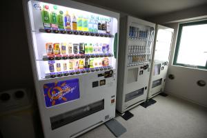 a vending machine filled with lots of drinks at Excel Inn Nagoya Atsuta in Nagoya