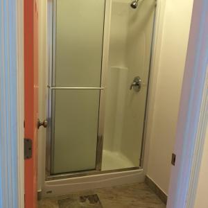 A bathroom at Aquamarine Suites