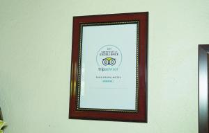 Сертификат, награда, табела или друг документ на показ в The Emin Pasha Hotel & Spa, CityBlue Collection