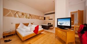 TV a/nebo společenská místnost v ubytování Hotel Dominic