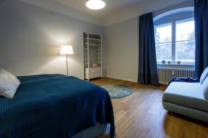 Posteľ alebo postele v izbe v ubytovaní Blue flat by GrazRentals best location & free parking