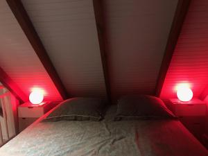 Postel nebo postele na pokoji v ubytování Iguane Rouge