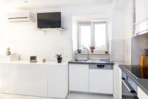 Kuchyň nebo kuchyňský kout v ubytování Urban Luxury Suites Juricevic