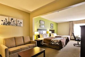 Posezení v ubytování Sleep Inn & Suites University