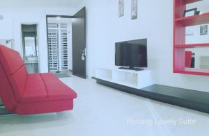 TV i/ili multimedijalni sistem u objektu Penang Studio Suite in Georgetown