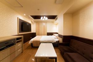 TV a/nebo společenská místnost v ubytování Hotel Luna Sakuranomiya (Adult Only)