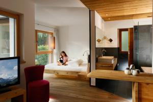 TV a/nebo společenská místnost v ubytování Hotel Ratschingserhof