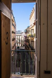 Balkon lub taras w obiekcie Black Swan Hostel Sevilla