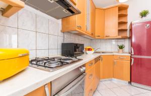 Kuchyň nebo kuchyňský kout v ubytování Apartment Pavla with pool
