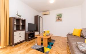 TV a/nebo společenská místnost v ubytování Apartment Pavla with pool