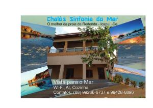 een flyer voor een villa sharmaarma dharmaarmaarmaarma jachthaven bij Chalés Sinfonia do Mar - Vista Paradisíaca in Icapuí