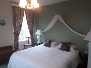 Giường trong phòng chung tại Castlemorris House