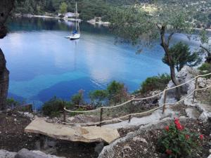 AthérasVilla Costa的船上的船,船上的帆船