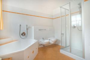 Koupelna v ubytování Gönnerhof