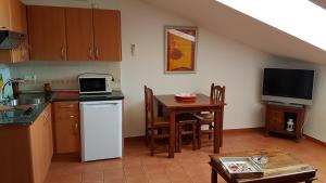 Kuchyň nebo kuchyňský kout v ubytování APARTAMENTO 1 CASA RURAL EL SAUCE. A 2,5 KM DE CUENCA CAPITAL