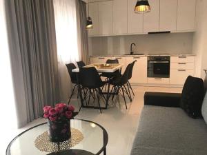 Kuchyňa alebo kuchynka v ubytovaní Apartament Zacisze De LUX