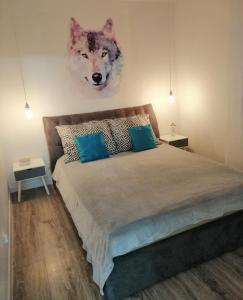 Posteľ alebo postele v izbe v ubytovaní Apartamenty Oleńka I - Szczytno Mazury