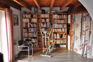 Knihovna v bed and breakfast