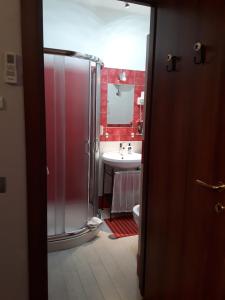 Koupelna v ubytování B&B Antiche Mura