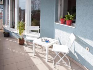 Rõdu või terrass majutusasutuses Modern and bright apartment in Ruma