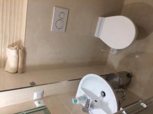 A bathroom at Apartmány u Galandu