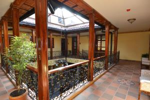 Balkón nebo terasa v ubytování Hotel La Basílica Quito