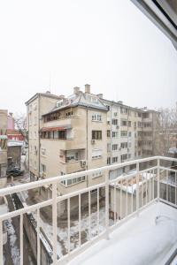 a view from the balcony of a building at Apartment Doyran in Ruse