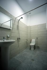Koupelna v ubytování Hotel AGUNA